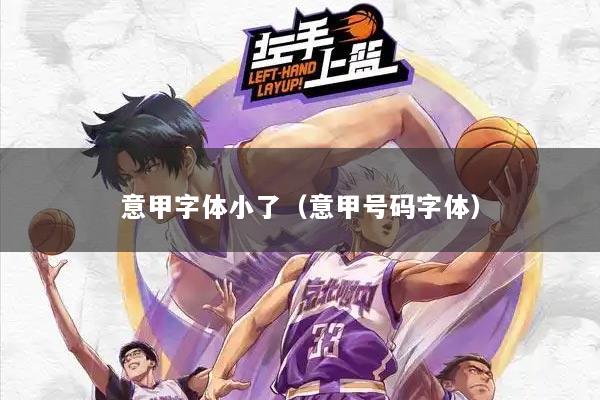 意甲字体小了（意甲号码字体）