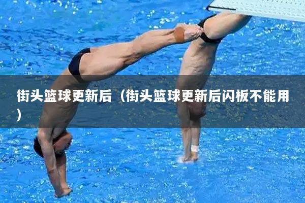 街头篮球更新后(街头篮球更新后闪板不能用)